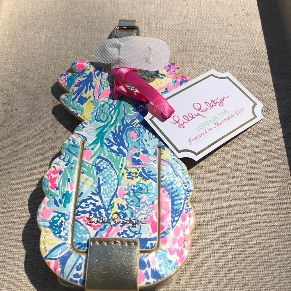 NWT Lilly Pulitzer Pineapple Luggage Tag - Picture 6 of 7